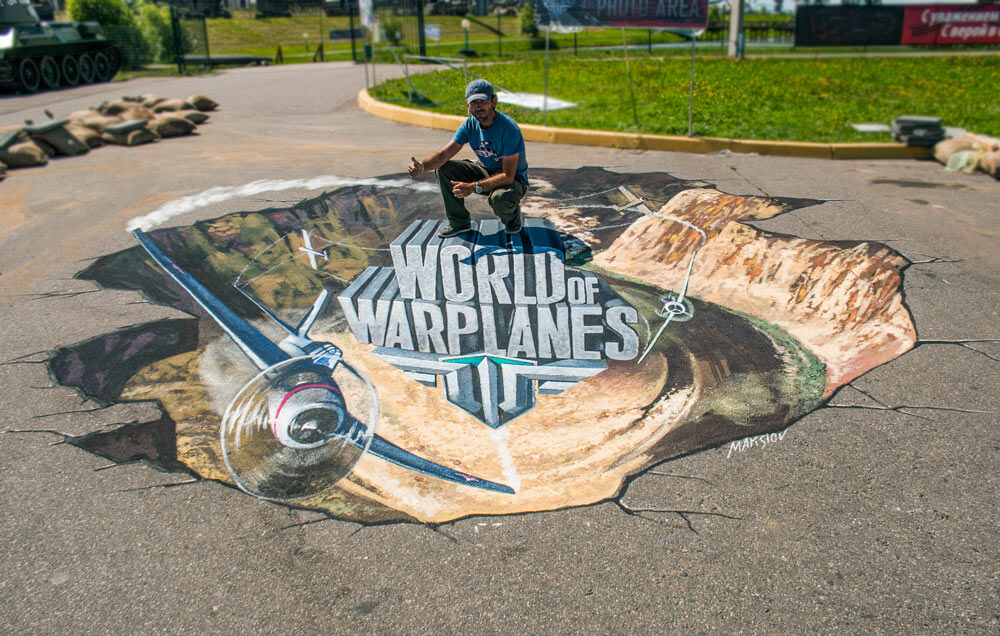 "WarPlanes" like advertising for Wargaming company, Minsk, Belorus