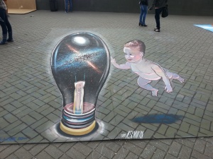 "Galaxy" in Street Art Festival in Minsk, Belorussia