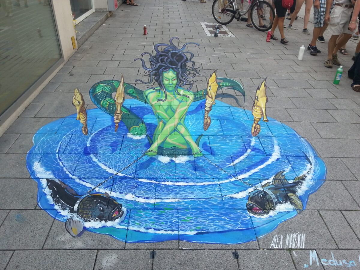 3d street painting in Germany