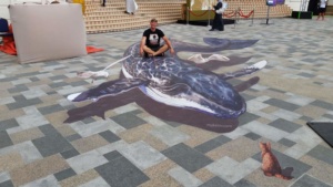 3d street painting "Whale"