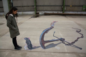 3d street painting "Expectation" for Tizarte festival